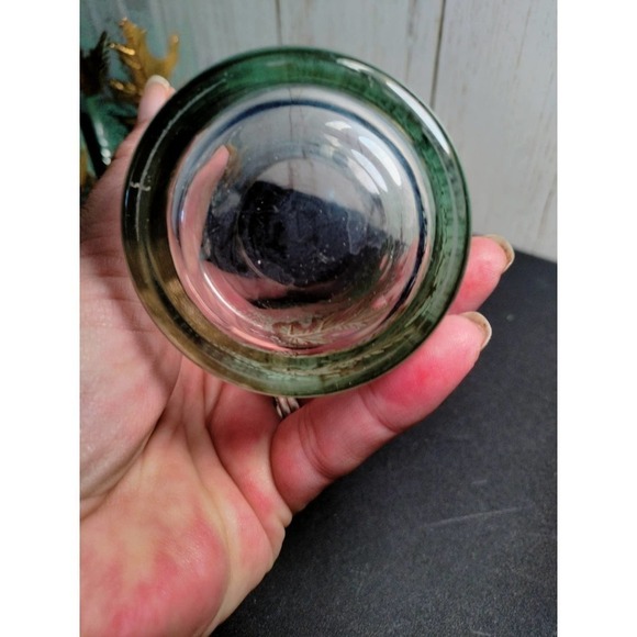 Vintage Gold Leaf Overlay mid-century drinking glasses X6 - Picture 6 of 10